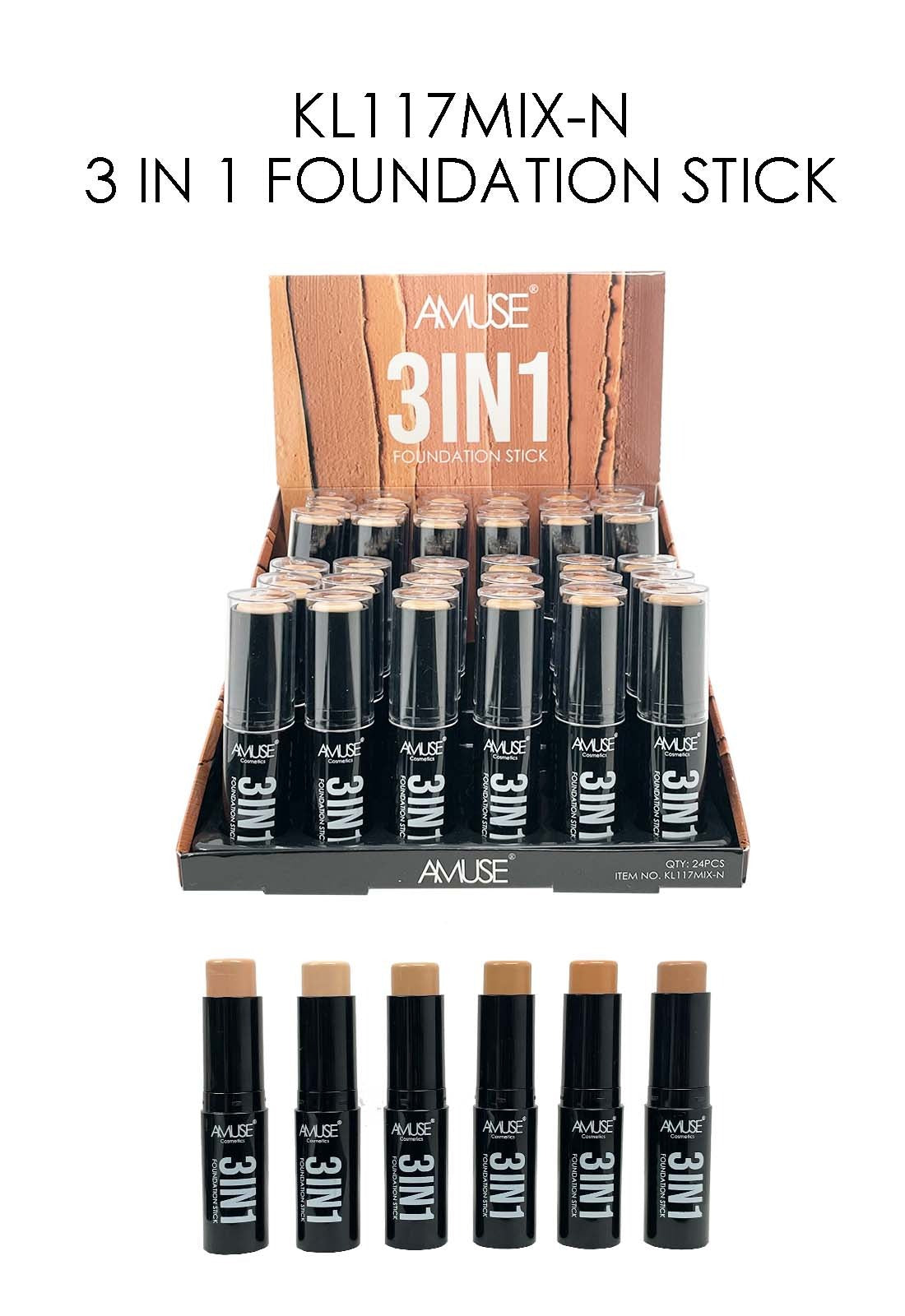 Amuse 3 IN 1 FOUNDATION STICK, Display