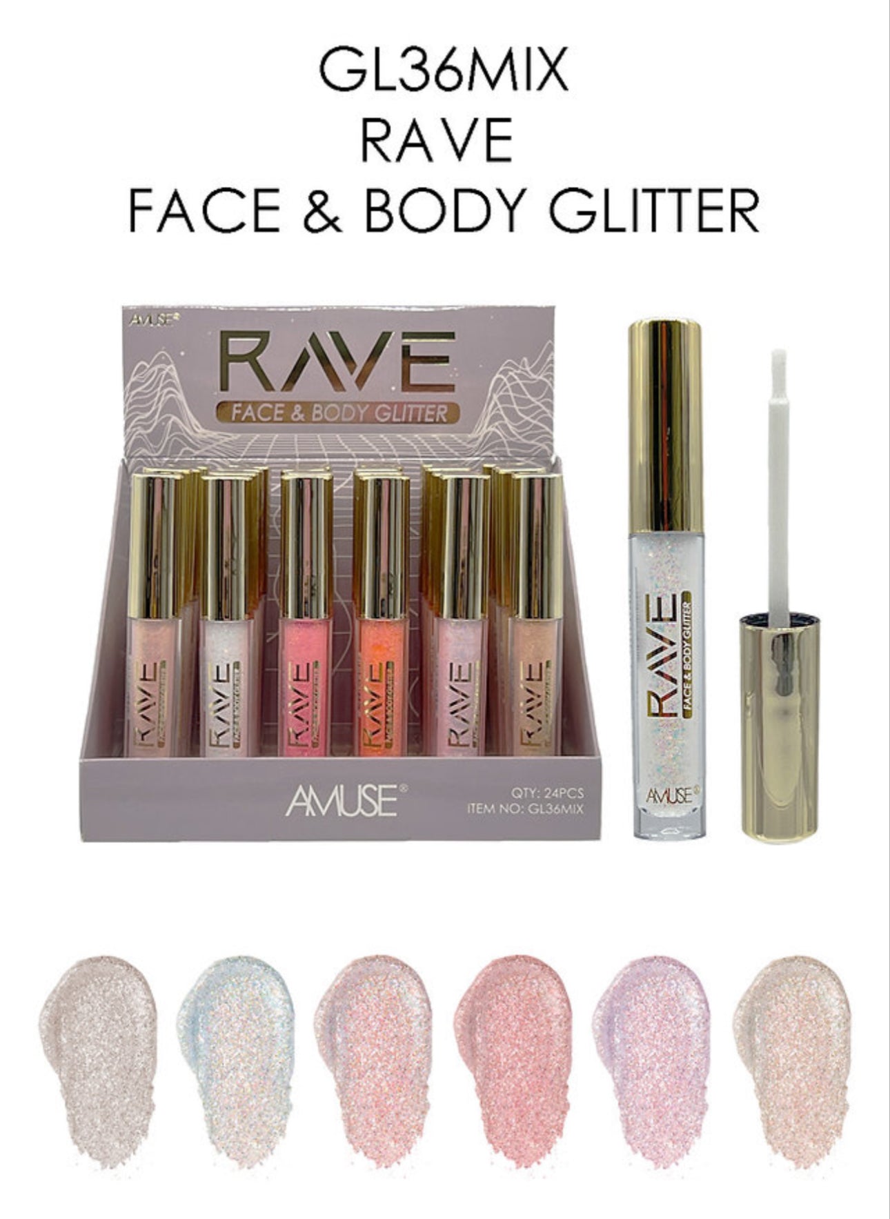 Amuse -Rave Face & Body Glitter